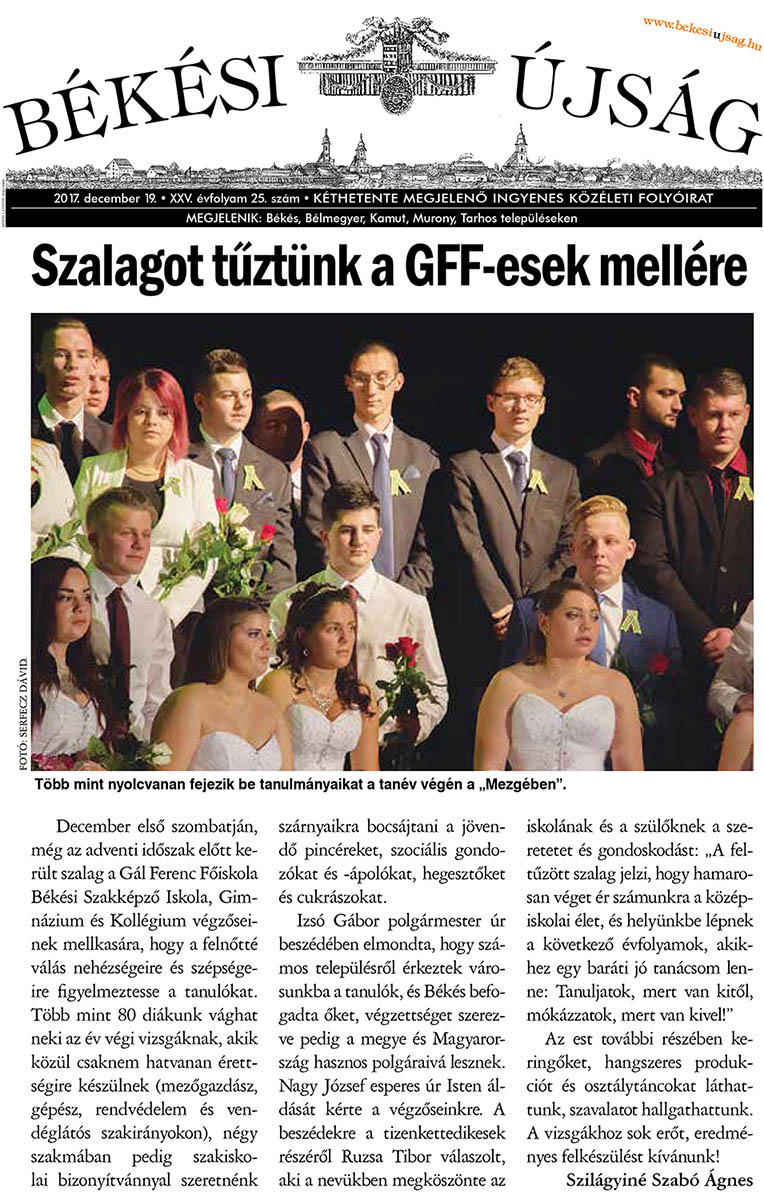 171219 bekesiujsag szalagavato